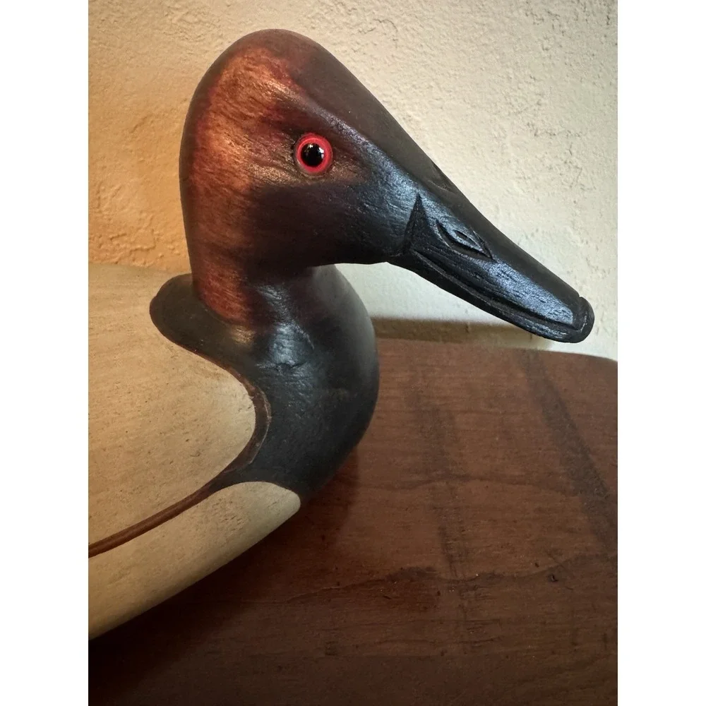 Vintage Big Sky Carvers Ducks Unlimited Wooden Duck Decoy Hand Painted Figurine